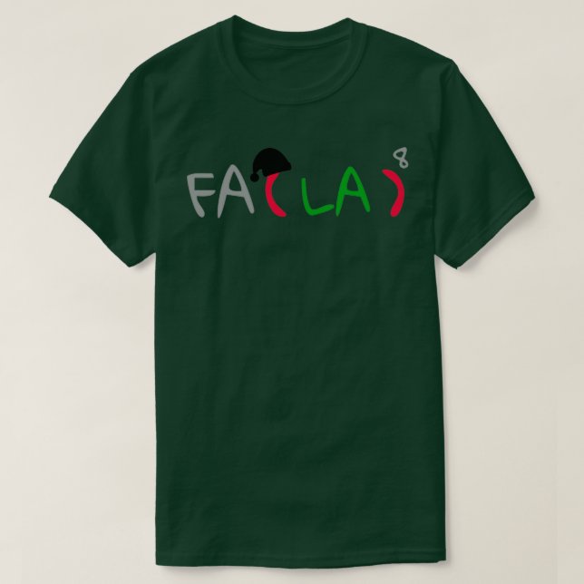 Camiseta Math Fa La Fa La 4 (Frente do Design)