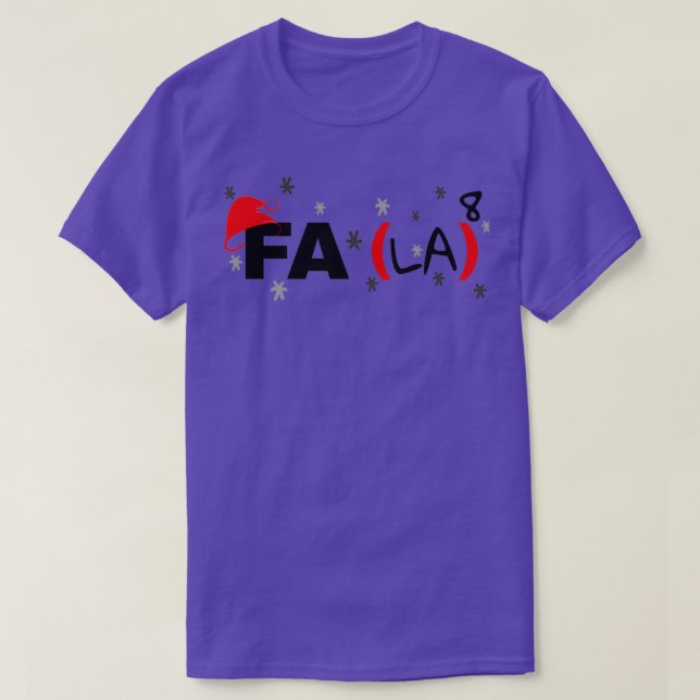 Camiseta Math Fa La Fa La 6 (Frente do Design)
