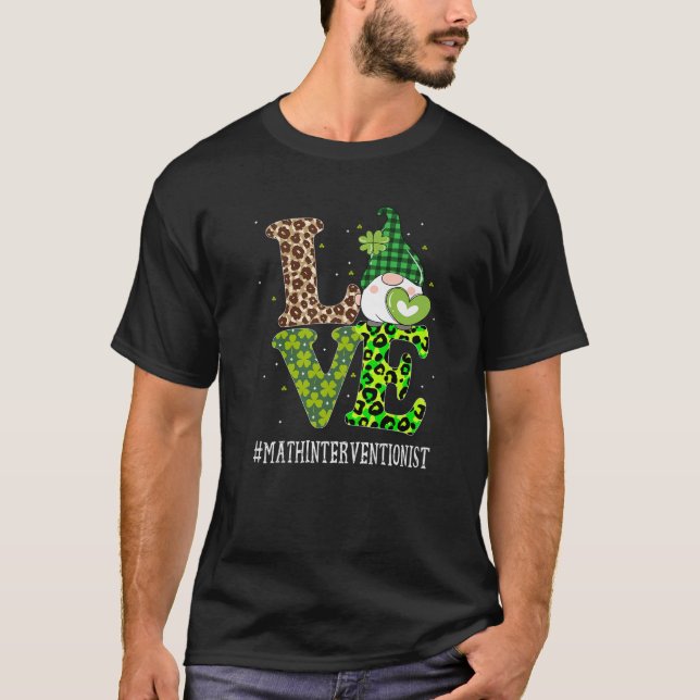 Camiseta Math Interventionist Love Gnomo Le (Frente)