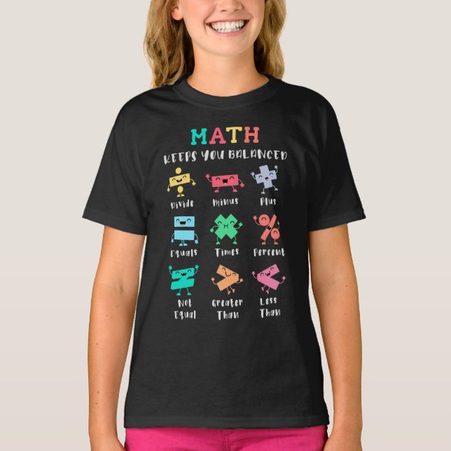 Camiseta Math keeps you balanced (Frente)