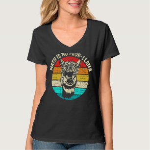 Camiseta Math Llama Professora Math Não É Prob Llama
