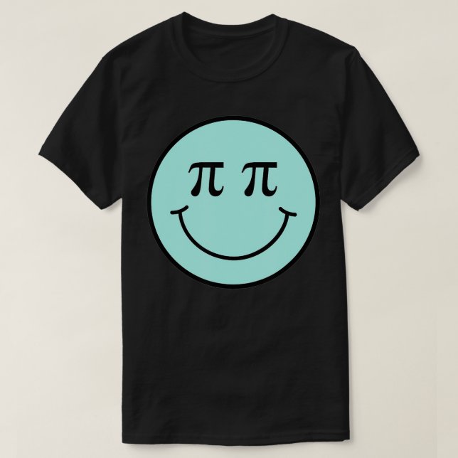 Camiseta Math Pi Symbol Smile Face  (Frente do Design)