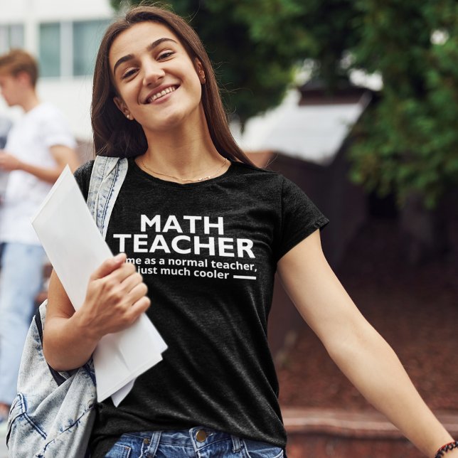 Camiseta Math Teacher Funny Math (Criador carregado)