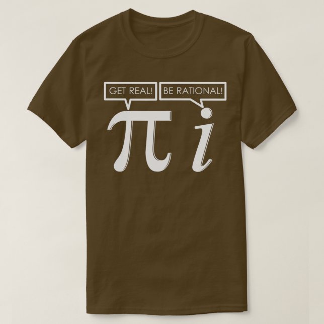 Camiseta Math Teacher Get Real Be Rational Funny Math Symbo (Frente do Design)