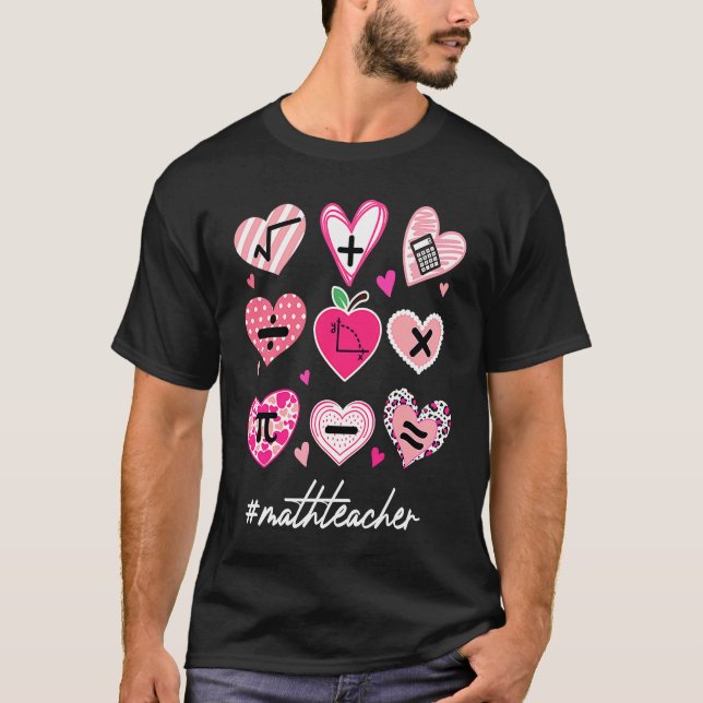 Camiseta Math Teacher Valentine'S Day Pi Math (Frente)
