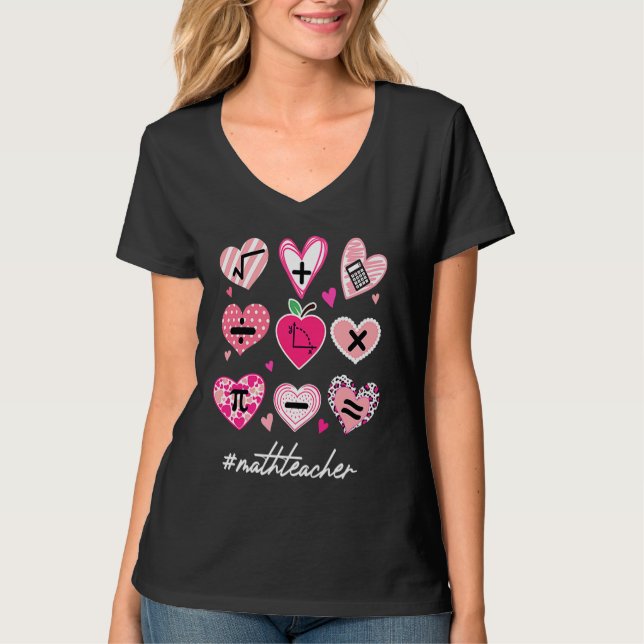 Camiseta Math Teacher Valentine'S Day Pi Math (Frente)