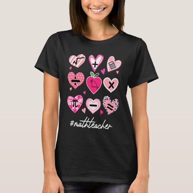 Camiseta Math Teacher Valentine'S Day Pi Math (Frente)