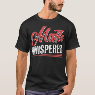 Camiseta Math Whisperer grande pensamento vermelho