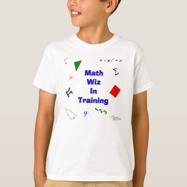Camiseta Math Wiz em Treinamento (Frente)