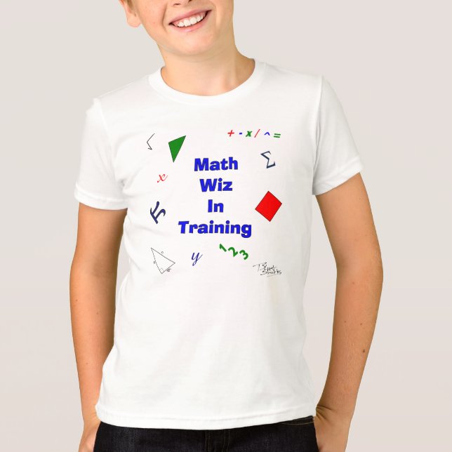 Camiseta Math Wiz em Treinamento (Frente)