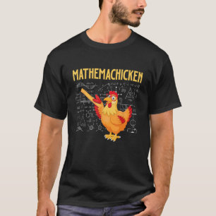 Camiseta Mathemachicken - Amante da Matemática de Frango An