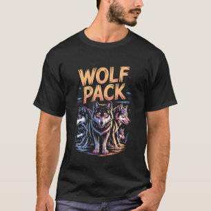 Camiseta Matilha de Lobo Ousada Uivando Pata