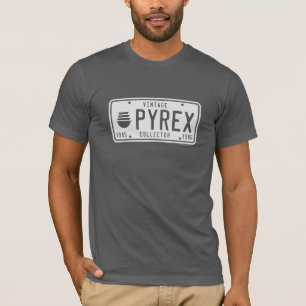 Camiseta Matrícula - coletor de Pyrex do vintage (Lt Cinza