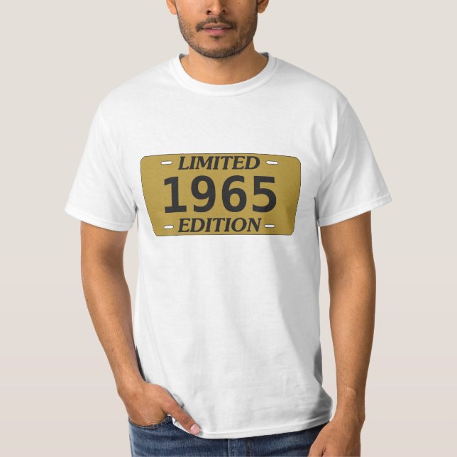 Camiseta Matrícula da vaidade do aniversário da edição (Frente)