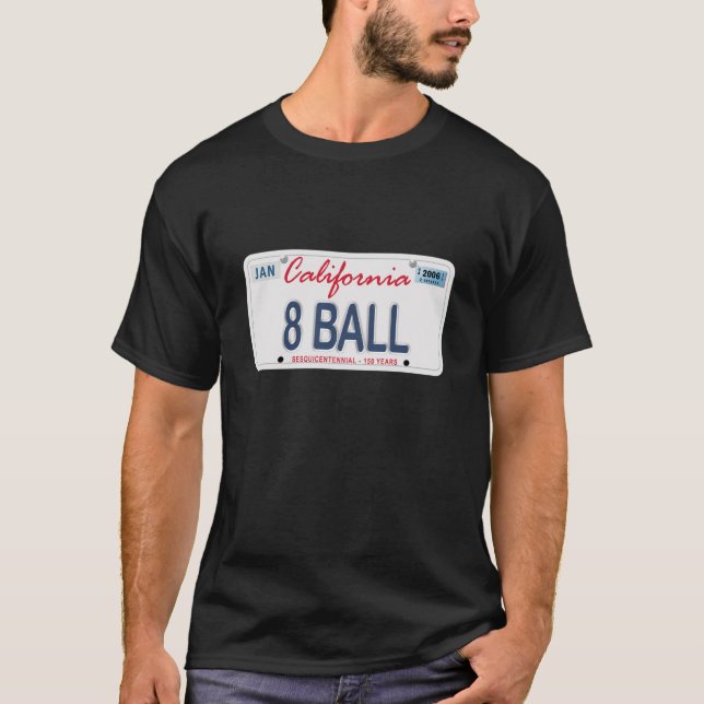 Camiseta Matrícula de 8 bolas (Frente)
