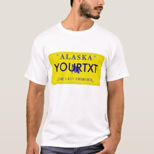 Camiseta Matrícula de Alaska