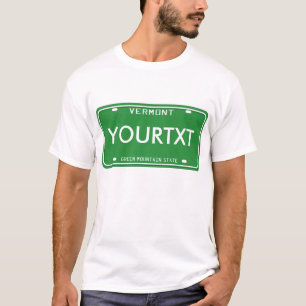 Camiseta Matrícula de Vermont