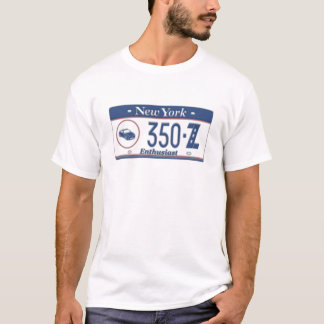 Camiseta Matrícula do entusiasta de New York 350Z
