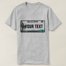 Matrícula feita sob encomenda de Maine do texto