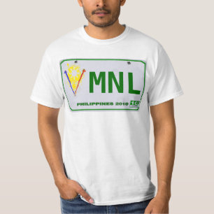 Camiseta Matrícula filipino de Manila (MNL)