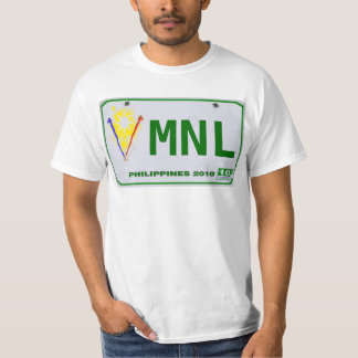 Camiseta Matrícula filipino de Manila (MNL)