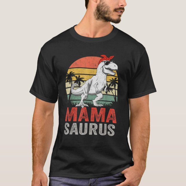 Camiseta Matriz da Família Mamasaurus T Rex Dinosaur Mama S (Frente)