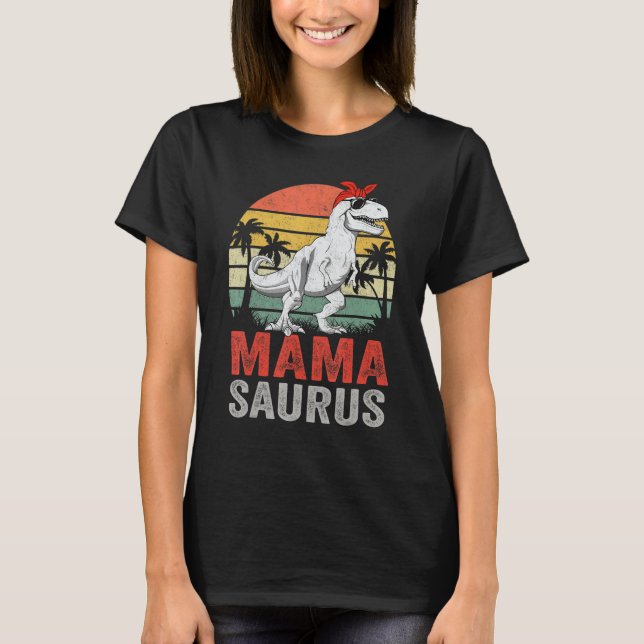 Camiseta Matriz da Família Mamasaurus T Rex Dinosaur Mama S (Frente)