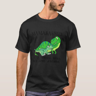 Camiseta Matriz da Família Mamasaurus T Rex Dinosaur Mama S