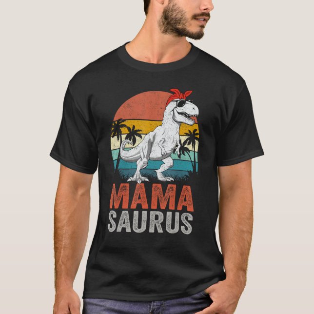 Camiseta Matriz da Família Mamasaurus T Rex Dinosaur Mama S (Frente)