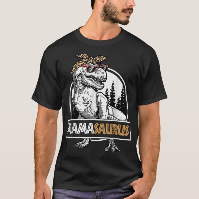 Camiseta Matriz da Família Mamasaurus T Rex Dinosaur Mama S (Frente)