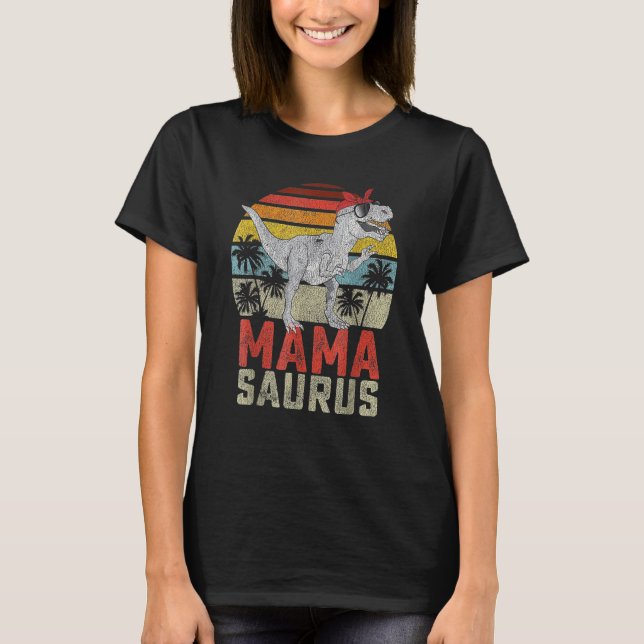 Camiseta Matriz da Família Mamasaurus T Rex Dinosaur Mama S (Frente)