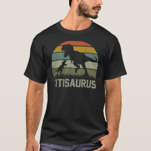 Camiseta Matriz da Família Titi Saurus T Rex Dinosaur Titis