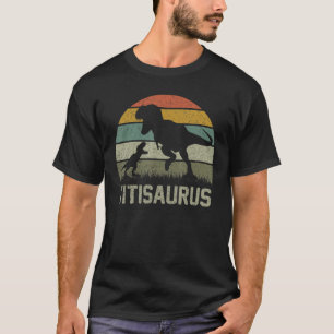 Camiseta Matriz da Família Titi Saurus T Rex Dinosaur Titis