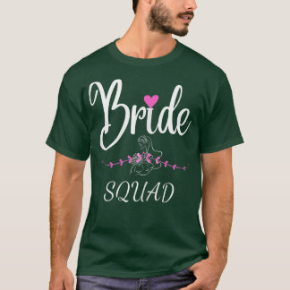 Camiseta Matriz de Casamento de Bridal do Esquadrão de Brid