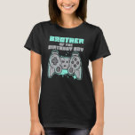 Camiseta Matriz de Famílias de Jogos do Brother Birthday Bo<br><div class="desc">Irmão Aniversário,  Vídeo do Gamer Party Correspondendo.</div>