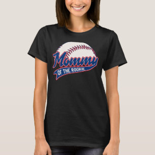 Camiseta Matriz de Tema de Beisebol de Aniversário da mamãe