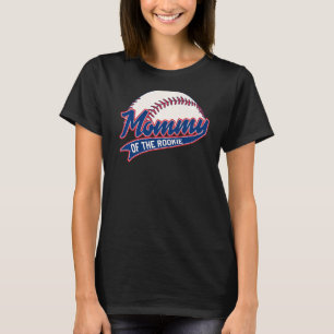 Camiseta Matriz de Tema de Beisebol de Aniversário da mamãe