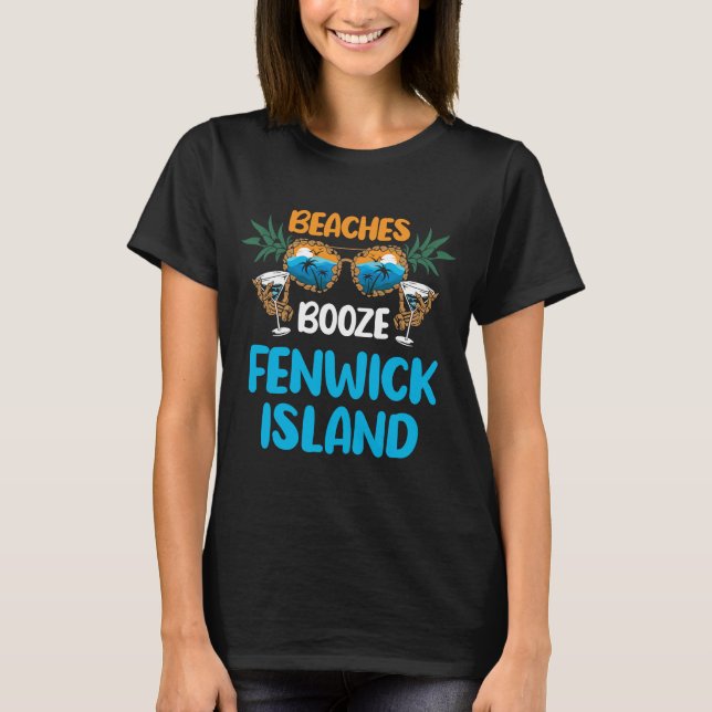 Camiseta Matriz do Partido das Férias das praias de Fenwick (Frente)