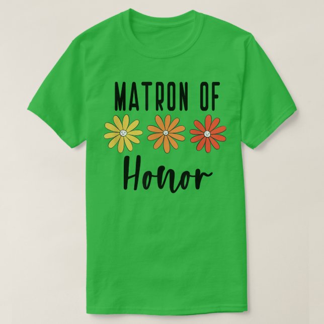 Camiseta Matron of Honor - Bachelorette Bride Proposal Cute (Frente do Design)