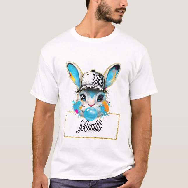 Camiseta Matt Bubble Easter Bunny (Frente)