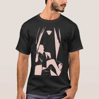 Camiseta Matt Maltese Block Pink on Black