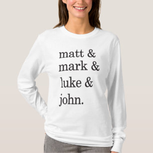 Camiseta Matt & marca & Luke & John.