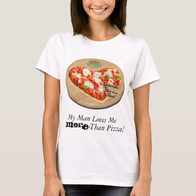 Camiseta Mattenga, você pegou uma fatia da minha pizza card (Frente)