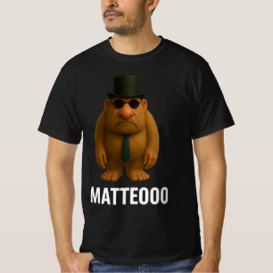 Camiseta Matteo Mateo Matteooo Meme Italiano da Perda de Cé