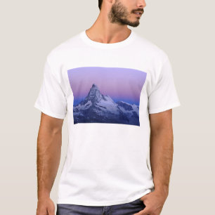 Camiseta Matterhorn ao amanhecer, Zermatt, Alpes Suíços,