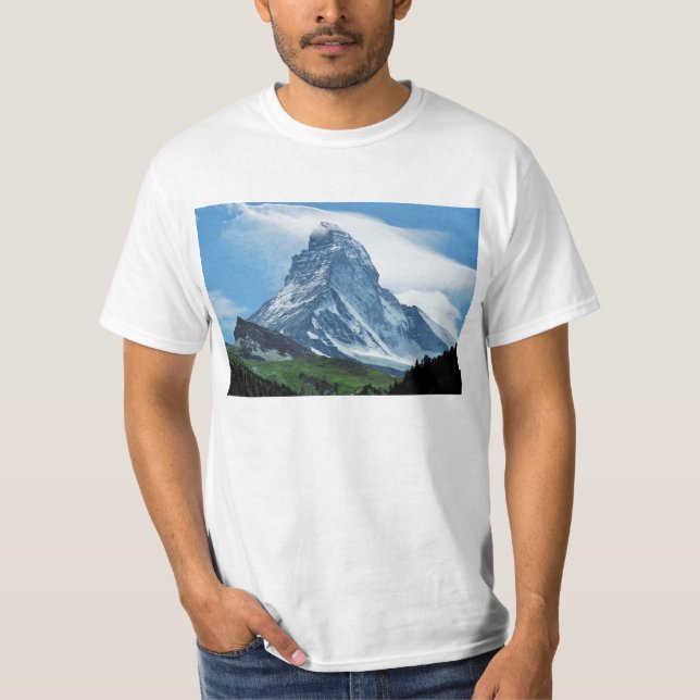 Camiseta Matterhorn, cumes (Frente)