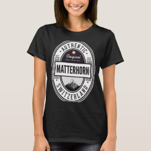 Camiseta Matterhorn Zermatt Suiça Hikers Mountaineeri