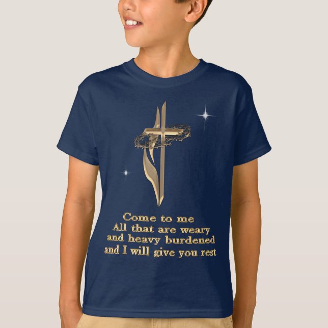 Camiseta Matthew 11:28 t-shirt (Frente)