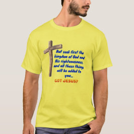 Camiseta Matthew 6:33 Cross
