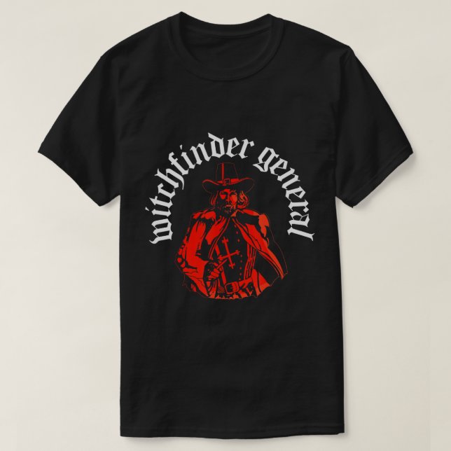 Camiseta Matthew Hopkins - Witchfinder General Witch Hunter (Frente do Design)